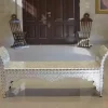 Inlaid with mother of pearl Bench - Hand bench - Handmade - wood seat - home decor - luxurious decor