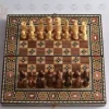 Wooden Backgammon & Chess set 30cm- Folding chess Board, Mosaic handmade, family Christmas gift