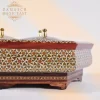 Compartment chocolate box/ divided box/ Home decor /mosaic box inlay with Copper / packaging/ Christmas Gift