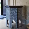 Mother of Pearl full inlaid table - Handmade - Coffee table - Entryway table - wooden table - octagon side/ luxury gift