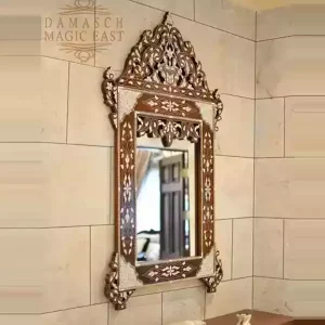 handmade Mirror - by the Finest Walnut and Hand inlay with Mother of Pearl handmade, HOME DECOR, wall decor
