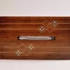 Handmade wooden Tissue Boxes inlay with mother of pearl pieces at the form of the Modern amazing