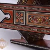 Handmade octagonal wooden damask mosaic table