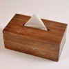 Handmade wooden Tissue Boxes inlay with mother of pearl pieces at the form of the Modern amazing