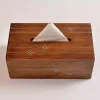 Handmade wooden Tissue Boxes inlay with mother of pearl pieces at the form of the Modern amazing
