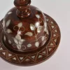 Damascus serving bowl inlaid with mother-of-pearl