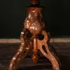 Round table carved and inlaid with mother-of-pearl