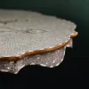 Round table completely inlaid with mother-of-pearl