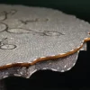 Round table completely inlaid with mother-of-pearl