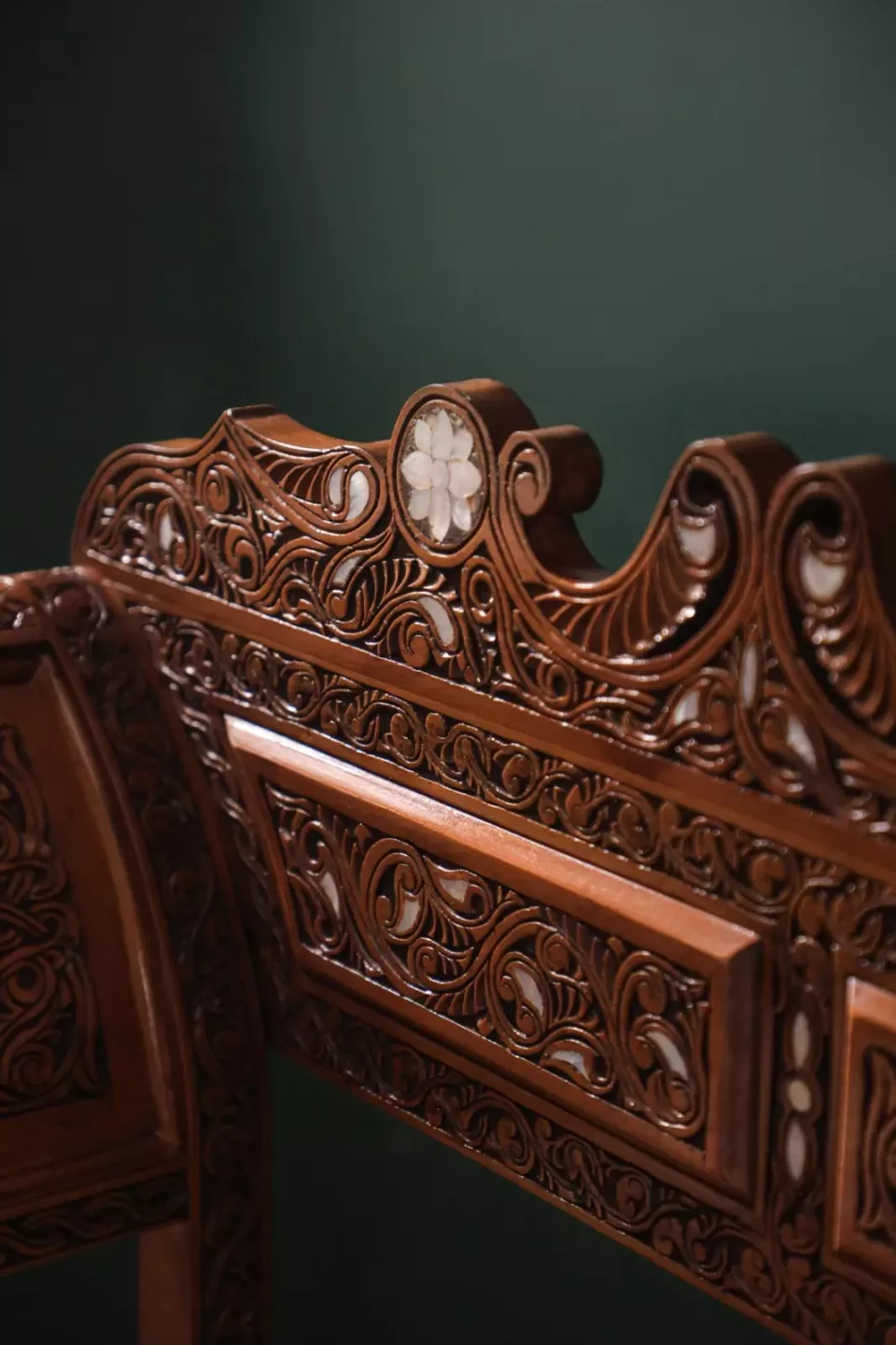 Handmade Set of 3 Chairs with In-Between Table