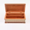 Unique luxury wooden box, handmade and inlaid with copper
