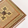 Luxurious handmade wooden box inlaid with copper