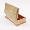 Unique luxury wooden box, handmade and inlaid with copper