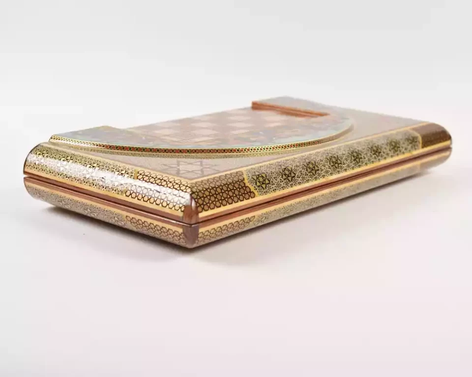 Golden Chess wooden board inlaid with copper/backgammon/ Board games/ Great gift