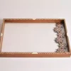 HANDMADE Unique TRAY A STUNNING FUSION OF ACRYLIC & WOODEN INLAID WITH PEARL