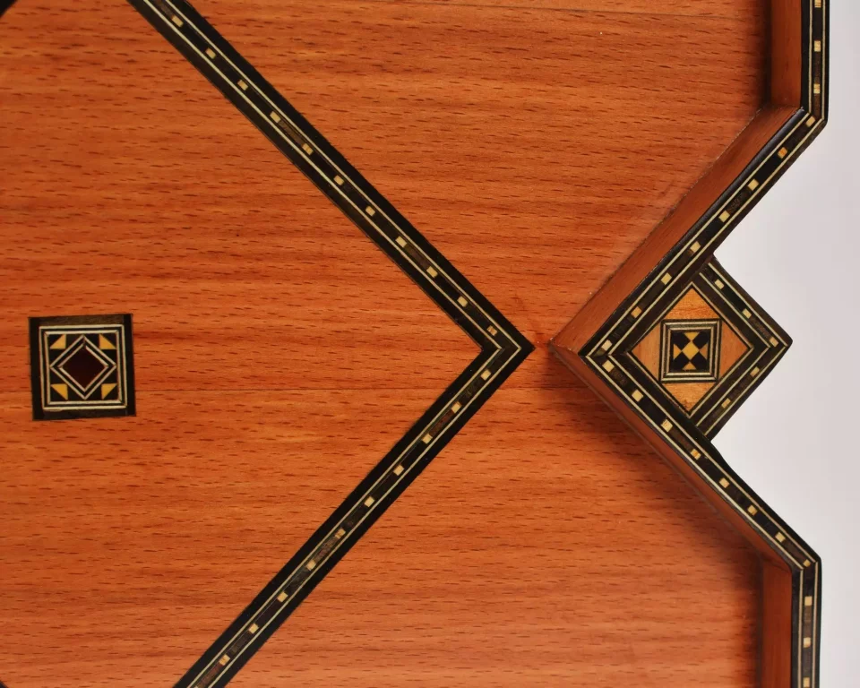 Luxury handmade Arabic star mosaic tray