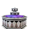 Damascus Octagonal Water Fountain handmade from Natural Marble Mosaic