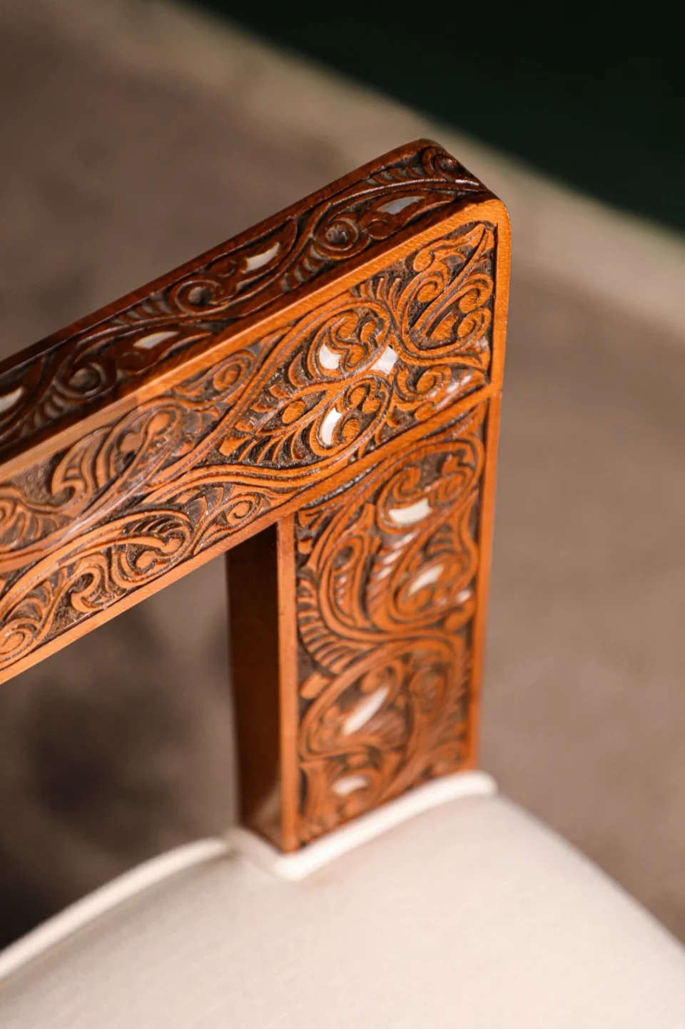 Chair set, handcrafted with Fatimid engraving and inlaid with natural mother-of-pearl (Jasmine)