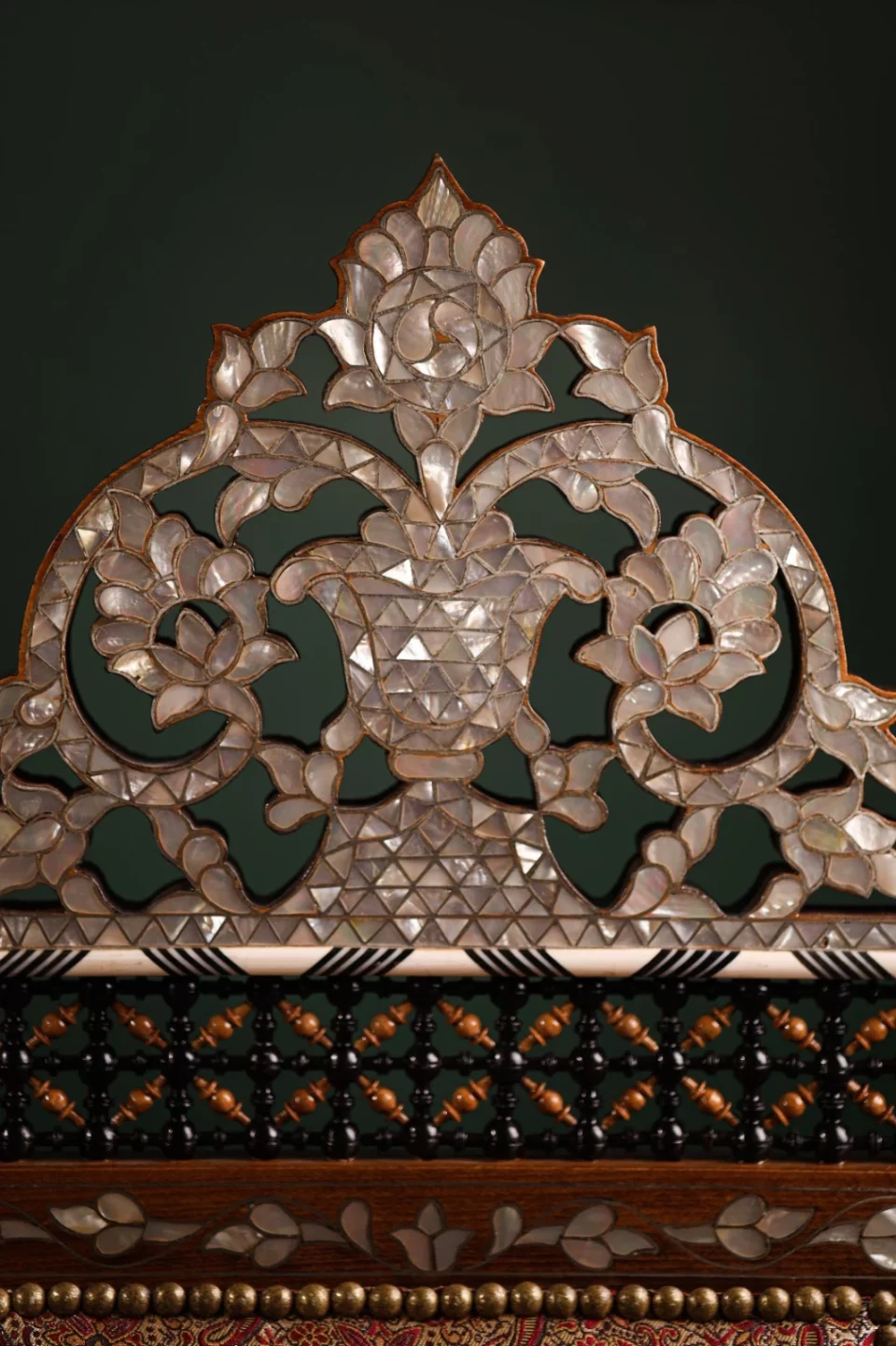 Luxury handmade Damascene living room set inlaid with natural pearls (Damascus)