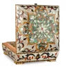 Mother of Pearl Jewelry Box | Custom Wooden Jewelry Case with Unique Inlay | Antique Jewelry Organizer for Birthday Gifts | Gift for her
