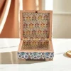 Jewelry Box Mother-of-Pearl Handmade Walnut Inlay Box Damascus Luxury Gift