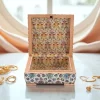 Jewelry Box Mother-of-Pearl Handmade Walnut Inlay Box Damascus Luxury Gift