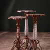 "Worood" set Elegant Handmade  Side Tables from Natural Walnut & Mother-of-pearl