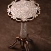 "Worood" set Elegant Handmade  Side Tables from Natural Walnut & Mother-of-pearl
