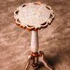 "Worood" set Elegant Handmade  Side Tables from Natural Walnut & Mother-of-pearl