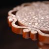 "Worood" set Elegant Handmade  Side Tables from Natural Walnut & Mother-of-pearl