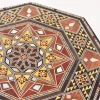 jewelry box Handmade octagonal in walnut with mother-of-pearl inlay mosaic