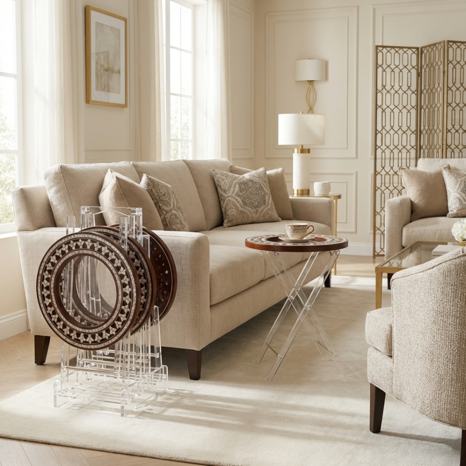 Tables "Tulip" Tables Set - A Work of Art that Blends Authenticity and Modernity