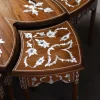 IMG-20251122-WA0031 Damascus Flower Table – A Masterpiece Inlaid with Natural Mother‑of‑Pearl