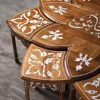 IMG-20251122-WA0033 Damascus Flower Table – A Masterpiece Inlaid with Natural Mother‑of‑Pearl