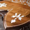IMG-20251122-WA0034 Damascus Flower Table – A Masterpiece Inlaid with Natural Mother‑of‑Pearl