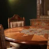Handcrafted Mosaic Dining Room Set Inlaid with Natural Mother‑of‑Pearl – Soul of Damascus | Luxury Damascene Furniture