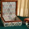 65416 (8) Jewelry Box Mother-of-Pearl Handmade Walnut Inlay Box Damascus Luxury Gift