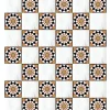 Damascene Mosaic Tile in Natural Marble – Hand‑Cut Geometric Art