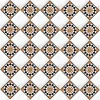 Damascene Mosaic Tile in Natural Marble – Hand‑Cut Geometric Art