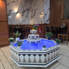 Damascus water fountain handmade from natural marble mosaic star