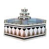 Damascus water fountain handmade from natural marble mosaic star