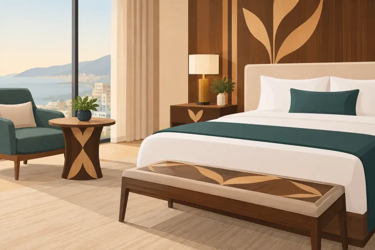 Custom Inlay Furniture for Hotels That Guests Remember