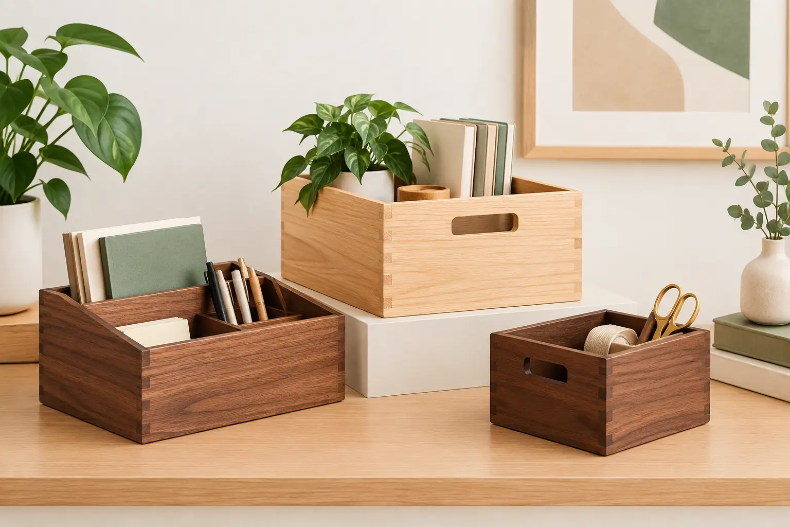 Decorative Wooden Organizer Boxes That Belong on Display