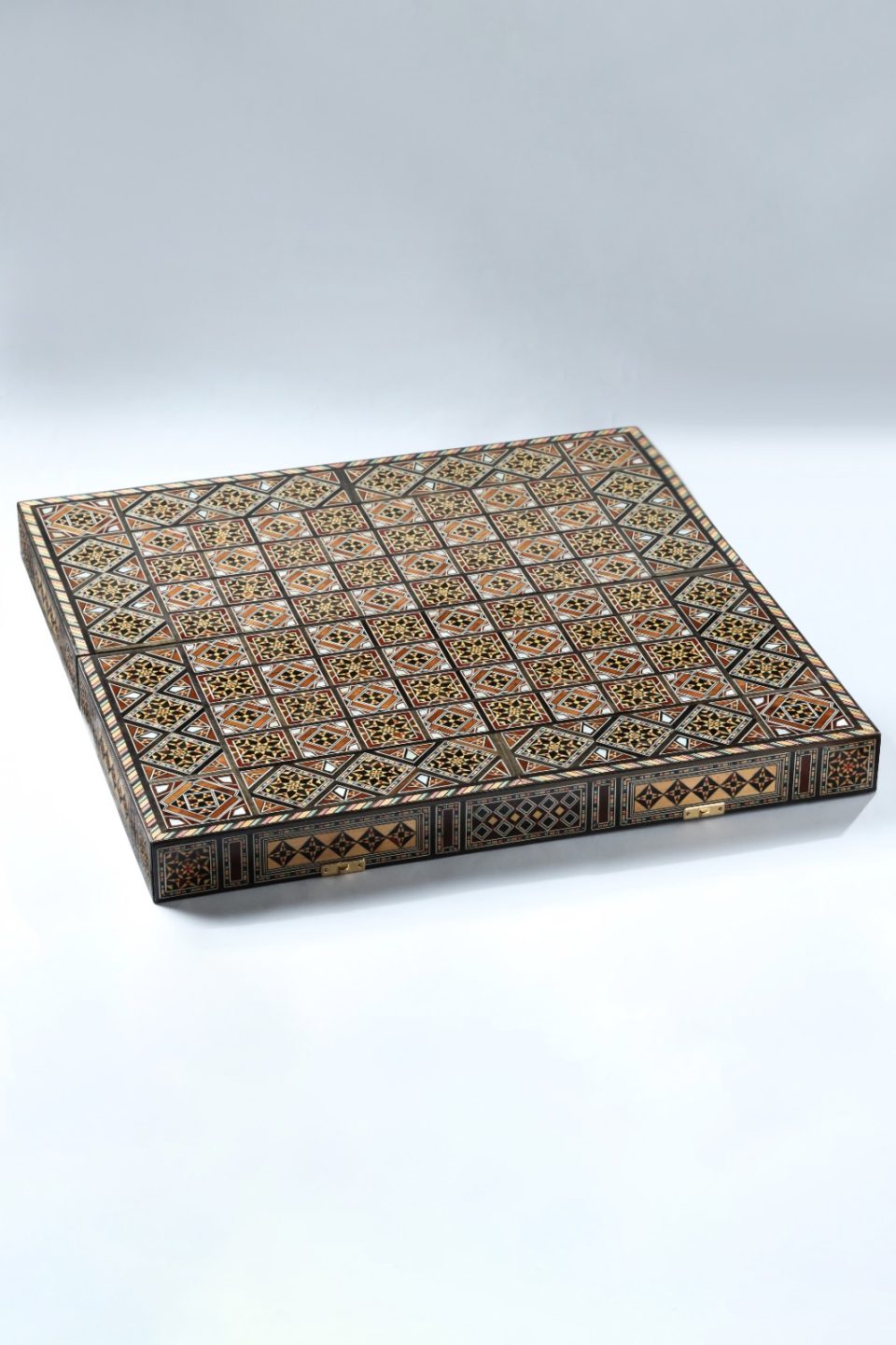 WhatsApp Image 2026-10-29 at 2.49.07 PM (1) 21" wooden Chess set & backgammon set handmade board hand inlay with mother of pearls Chess gift board