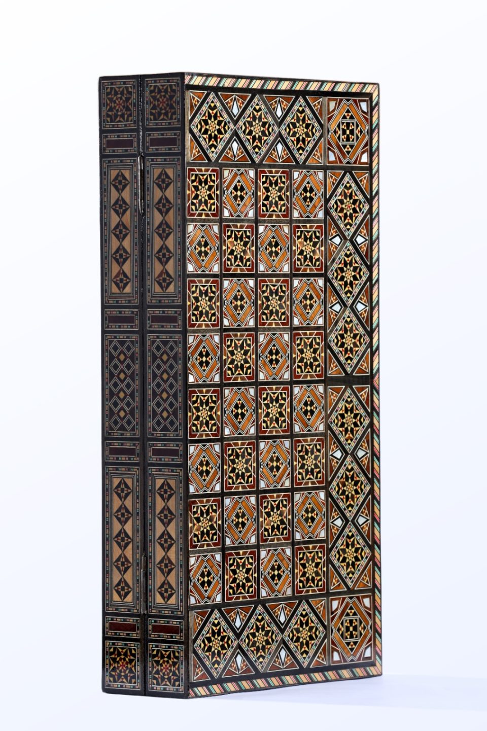 WhatsApp Image 2026-10-29 at 2.49.07 PM (8) 21" wooden Chess set & backgammon set handmade board hand inlay with mother of pearls Chess gift board
