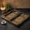 WhatsApp Image 2026-10-29 at 2.49.08 PM (2) 21" wooden Chess set & backgammon set handmade board hand inlay with mother of pearls Chess gift board