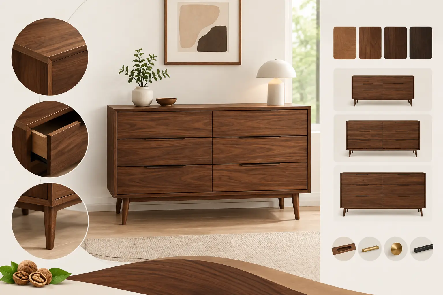Can Walnut Furniture Be Customized? Yes, Beautifully