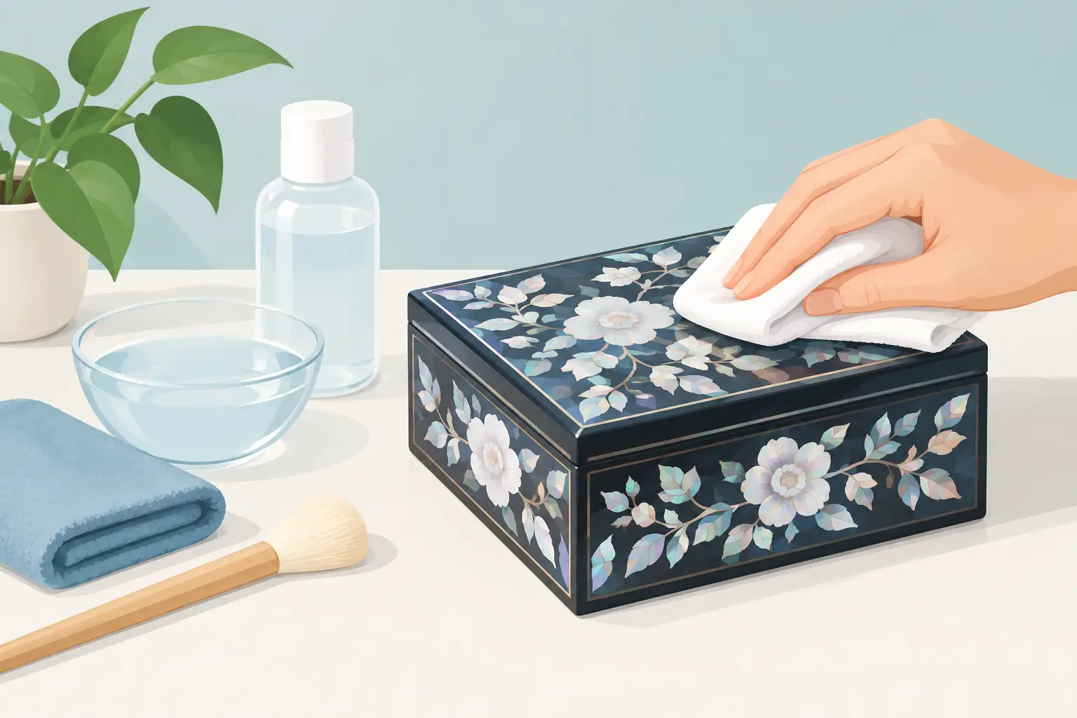 How to Clean Mother-of-Pearl Inlay Safely